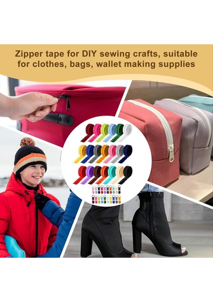 60 Yarda 20 Parça Dikiş Fermuarları Toplu 5 Naylon Fermuarları Dıy Terzi Zanaat Malzemeleri Için Çeşitli Dikiş Fermuarları (Yurt Dışından) indirimleri