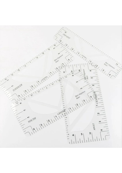 T-Shirt Cetvel Rehberi Pvc Gömlek Hizalama Araçları Yetişkin Gençlik Bebek Yürümeye Başlayan Dikiş Aksesuarları Için Cetvel B (Yurt Dışından) fırsatları