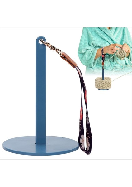 Bilek Iplik Tutucu Iplik Topu Tutucu Bilek Iplik Döndürücü Zanaat Örgü Tığ Işi Malzemeleri Iplik Karışmayı Önleyin (Mavi) (Yurt Dışından) fiyatları