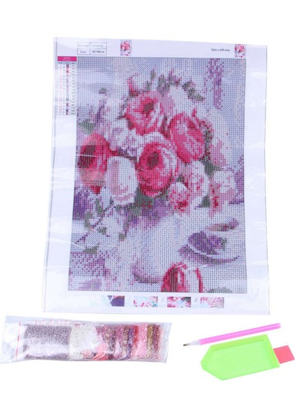 2set Dıy Yuvarlak Matkap Elmas Boyama Çapraz Dikiş Mozaikleri Tam% 100 Kapak Nakış &quot Kahve ve Gül&quot ve Kar Yavru Kedi (Yurt Dışından) fırsatları