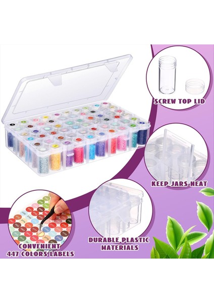 D Iamond Boyama Saklama Kutusu 60 Izgara Boncuklu Saklama Kutusu Elmas Sanat Aksesuarları Depolama Kutusu Elmas Sanatı Için Etiketler (Yurt Dışından) fırsatları