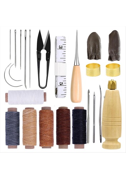 Döşeme Onarımı Dikiş Kiti Dikiş Awl ile Deri Dikiş Kiti Dikiş Iğneleri ile Ağır Hizmet Dikiş Kiti (Yurt Dışından)