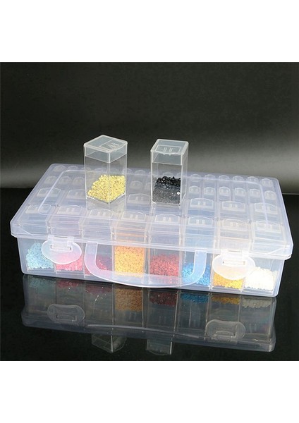 48 Bölme Depolama Kutusu Temiz Tohum Boncuk Organizatörü Elmas Boyama Için Kapaklı Küçük Çıkarılabilir Kap Küçük Boncuklar (Yurt Dışından) fırsatları