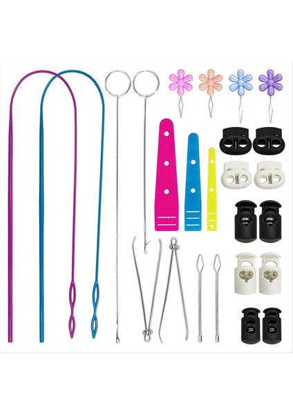 Paslanmaz Çelik Dikiş Döngü Kancası Dikiş Cımbızları ile Esnek Çekme Thread Seti (Yurt Dışından)