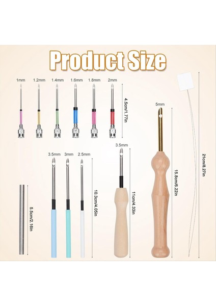 16PCS Yumruk Iğne Kitleri Yumruk Iğne Aleti Yumruk Iğne Nakış Kiti Yetişkinler Için Yeni Başlayan Diş Ipi Çapraz Sap Diy Zanaat (Yurt Dışından) fiyatları