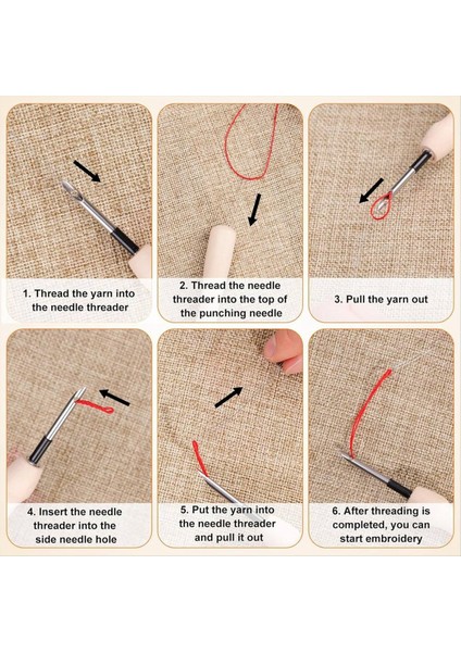 16PCS Yumruk Iğne Kitleri Yumruk Iğne Aleti Yumruk Iğne Nakış Kiti Yetişkinler Için Yeni Başlayan Diş Ipi Çapraz Sap Diy Zanaat (Yurt Dışından) indirimleri