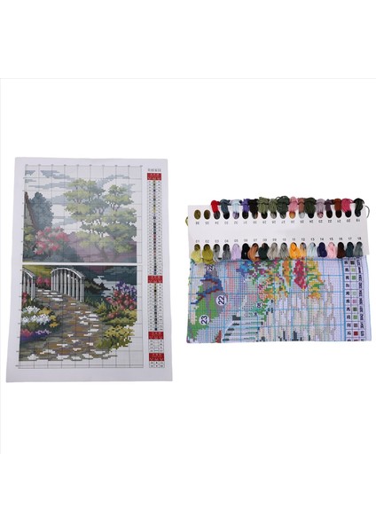 Baskılı Çapraz Dikiş Kitleri 11CT 21 6X16 9 Inç Pamuk Diy Nakış Başlangıç Kitleri Kolay Desenler Kızlar Için Nakışlar Tapma Çapraz Dikiş Malzemeleri Iğne Işi Honliday (Yurt Dışından)