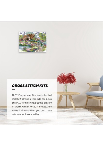 Baskılı Çapraz Dikiş Kitleri 11CT 21 6X16 9 Inç Pamuk Diy Nakış Başlangıç Kitleri Kolay Desenler Kızlar Için Nakışlar Tapma Çapraz Dikiş Malzemeleri Iğne Işi Honliday (Yurt Dışından) fırsatları