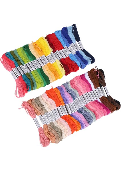 50 Skeins Nakış Floss Çapraz Dikiş Iplik Bilezik Iplik Iğneler For Dostluk Bilezik (Yurt Dışından) modelleri