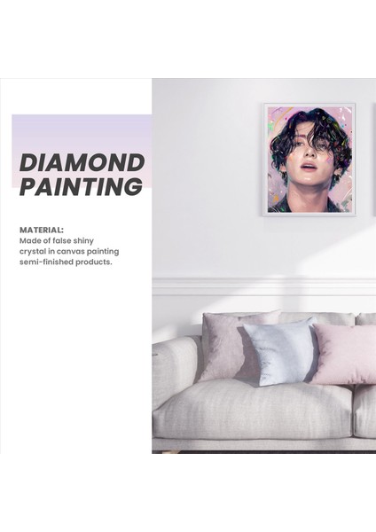 Dıy Elmas Resim Bangtan Boys Art Portre Rhinestone Tam Yuvarlak Duvar Resim 30X40 cm Jung Kook (Yurt Dışından) fiyatları