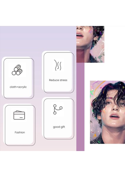 Dıy Elmas Resim Bangtan Boys Art Portre Rhinestone Tam Yuvarlak Duvar Resim 30X40 cm Jung Kook (Yurt Dışından) fırsatları