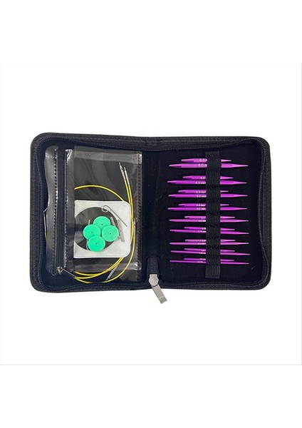 Tığ Kancası Dairesel Örgü Iğneleri Set Diy Sanat Zanaat Dokuma Dikiş Dikiş Araçları Tığ Işi Iğne Örgü Aletleri (Yurt Dışından)