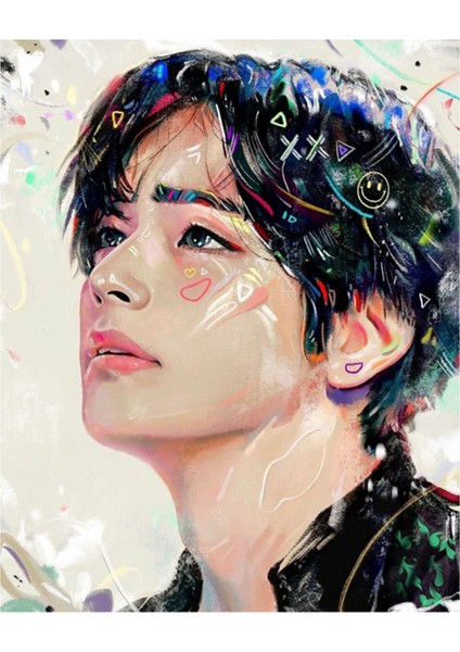 2set Diy Elmas Boyama Bangtan Erkekler Sanat Portre Rhinestone Tam Yuvarlak Duvar Resim 30X40 cm V &amp Jimin (Yurt Dışından) fiyatları