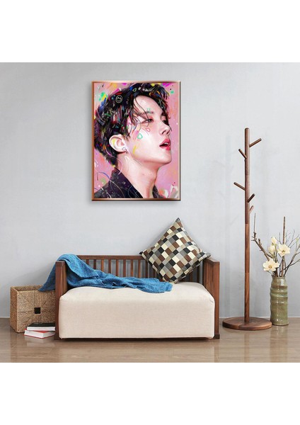 2set Diy Elmas Boyama Bangtan Erkekler Sanat Portre Rhinestone Tam Yuvarlak Duvar Resim 30X40 cm V &amp Jimin (Yurt Dışından) indirimleri