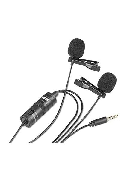 Boya BY-M1DM Çok Yönlü Ikili Yaka Mikrofonu, Siyah fiyatları