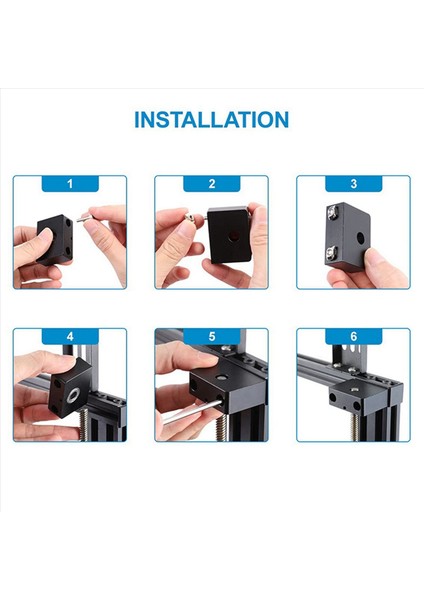 2x Anti Backlash Somunu ve Z Ekseni Kenefer Vidalı Üst Montaj Ender 3/3 Pro/3 V2/cr-10 ile Uyumlu (Yurt Dışından) modelleri
