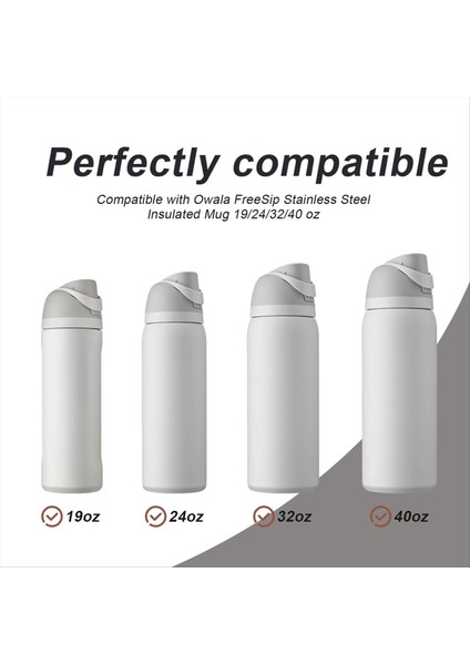 Owala Free Sıp Için 5 Pcs Değiştirme Durdurucu 19/24/32/40 Ons Silikon Anti-Dökülme Kapağı Durdurucu Çok Renkli (Yurt Dışından) fırsatları