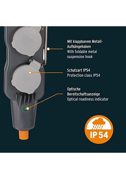 Professionallıne Powerblock/dağıtıcı Priz 4'lü (Şantiye Kullanımı ve Açık Havada Sürekli Kullanım, IP54) modelleri
