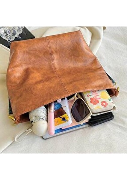 Taba Kadın Lüks Omuz Çantası Desenli Askılı Ergonomik Tasarım ile Şık Kullanım indirimleri