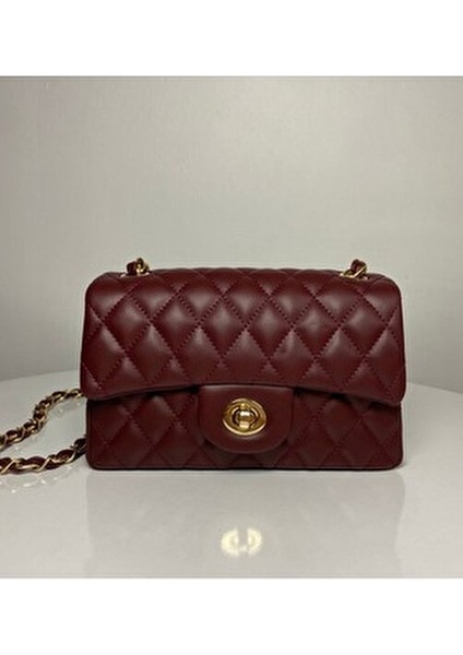 Kapitone Örme Zincirli Kadın El ve Omuz Çantası fırsatları