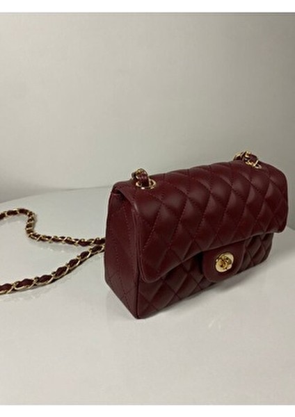 Kapitone Örme Zincirli Kadın El ve Omuz Çantası indirimleri