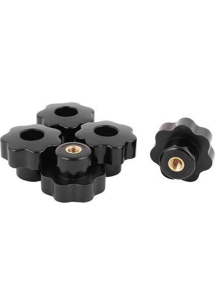 20PCS M6 Dişi Düğme Vidaları M6 x 32MM Dişi Dişli Yıldız Kafa Kelepçeleme Düğmesi Kavrama Siyah (Yurt Dışından) modelleri