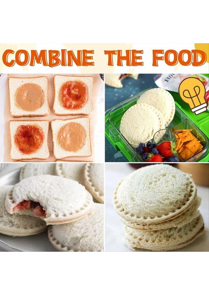 3 Paket Sandviç Kesici ve Çocuklar Için Mühürleyici Dıy Azaltma Kare Yuvarlak Kalp Cep Sandviçleri Harika (Yurt Dışından) indirimleri