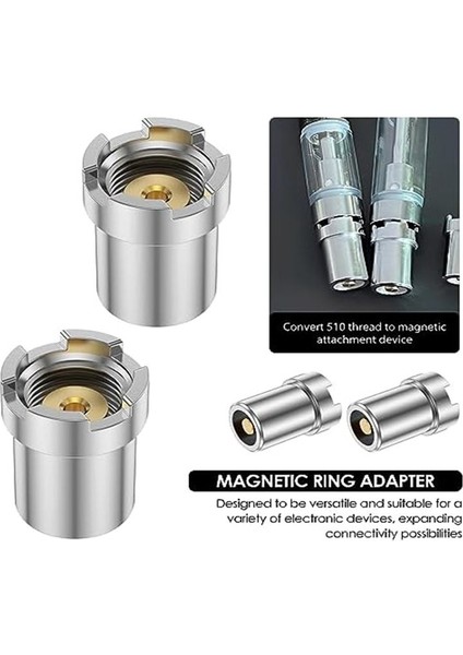 Konektörler 510 Adaptör Manyetik Adaptör Iş Parçacığı Adaptör Kiti (8pcs) (Yurt Dışından) fırsatları