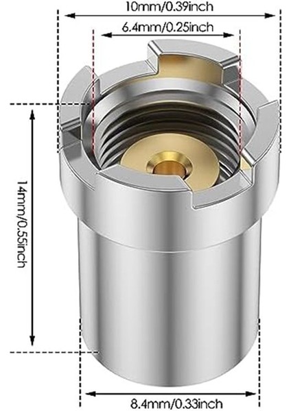 Konektörler 510 Adaptör Manyetik Adaptör Iş Parçacığı Adaptör Kiti (8pcs) (Yurt Dışından) indirimleri