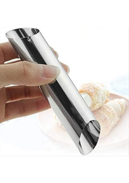 Brioche Ekmek Somun Cannoli Tüpleri Paslanmaz Çelik Cannoli Formlar 3pcs Yapışmaz Krem Korna Danimarka Pasta Kol (Yurt Dışından) modelleri