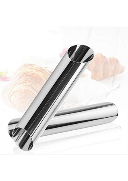 Brioche Ekmek Somun Cannoli Tüpleri Paslanmaz Çelik Cannoli Formlar 3pcs Yapışmaz Krem Korna Danimarka Pasta Kol (Yurt Dışından) fırsatları