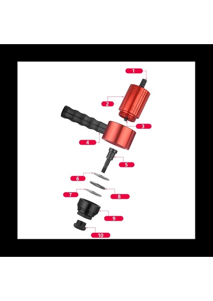 Perçin Somun Tabancası Perçinleme M3-M8 Kablosuz Perçinleme Matkap Elektrik Adaptörü Ev Metal Kalp Parçaları Için Somun Aracı (Yurt Dışından) modelleri