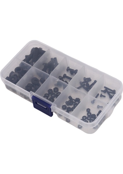 300PCS M2 M2 5 M3 M4 M5 Naylon Hex Vidalı Cıvata Somun Standoff Ara Ara Çiftlik Siyah (Yurt Dışından) modelleri