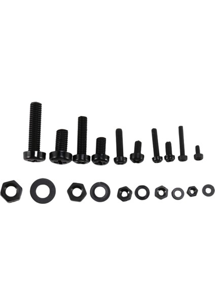 300PCS M2 M2 5 M3 M4 M5 Naylon Hex Vidalı Cıvata Somun Standoff Ara Ara Çiftlik Siyah (Yurt Dışından) fırsatları