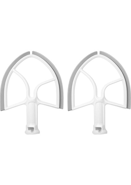2x 5qt Mutchanaid Stand Mikser Kasesi Sıyırıcı Için Düz Çırpıcı Kürek Değiştirme Asseccories EKLERI-K4SS 5K5SS 5 &amp 500 (Yurt Dışından)