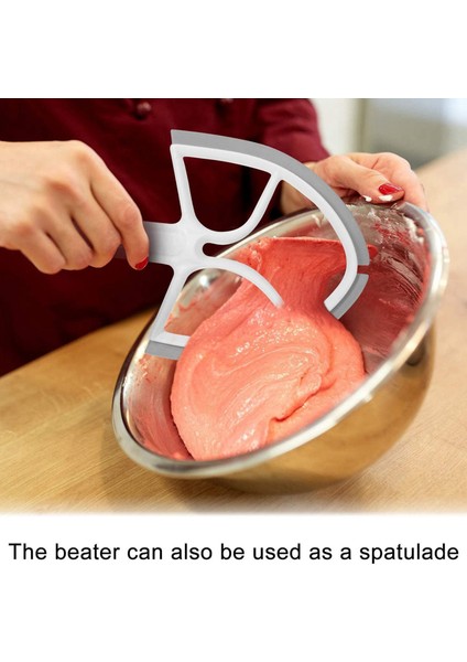 2x 5qt Mutchanaid Stand Mikser Kasesi Sıyırıcı Için Düz Çırpıcı Kürek Değiştirme Asseccories EKLERI-K4SS 5K5SS 5 &amp 500 (Yurt Dışından) fırsatları