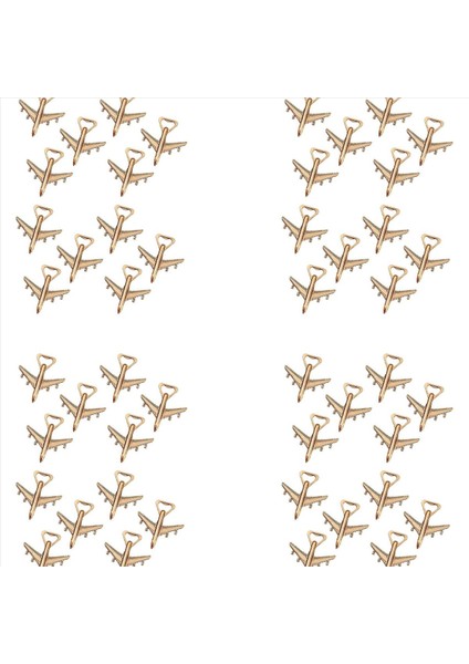 48 Uçak Şişesi Açıcı Kutusu Hava Uçak Seyahat Bira Şişesi Açıcı Partisi Düğün Doğum Günü Dekorasyonları (Yurt Dışından)