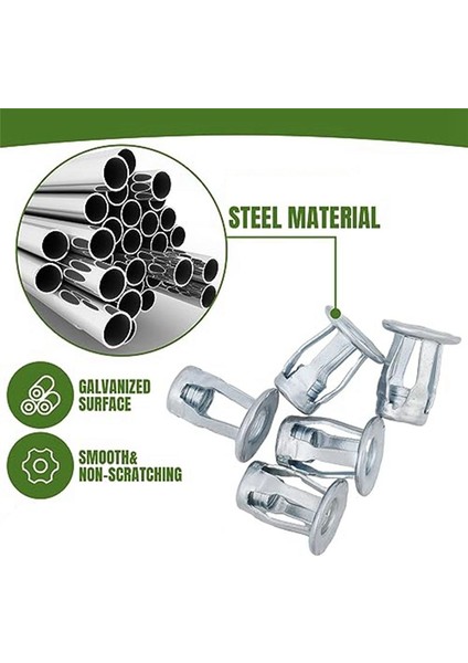 50 Pcs Jack Flanş Kısa Fındık Petal Fındık Genişleme Fındık 4X20 Petal Fındık Içi Boş Duvar Demir Cilt Hattı (Yurt Dışından) modelleri