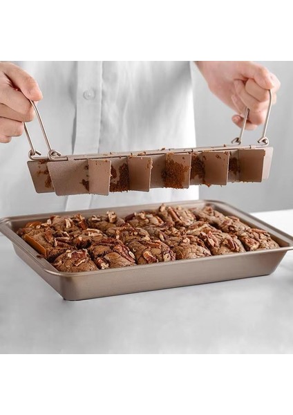 18 Gözlü Ayarlanabilir Karbon Çelik Brownie Kek Kalıbı – Yapışmaz Kaplama, Paslanmaz ve Dayanıklı Tasarım, Profesyonel Sunumlar Için Mükemmel Seçim fiyatları