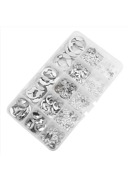 580PCS E Klips Circlip Yıkama Çubukluk Kiti Paslanmaz Çelik 1 2-15 mm Kasnak Milini Için Harici Tespit Halka Klipsi (Yurt Dışından) indirimleri