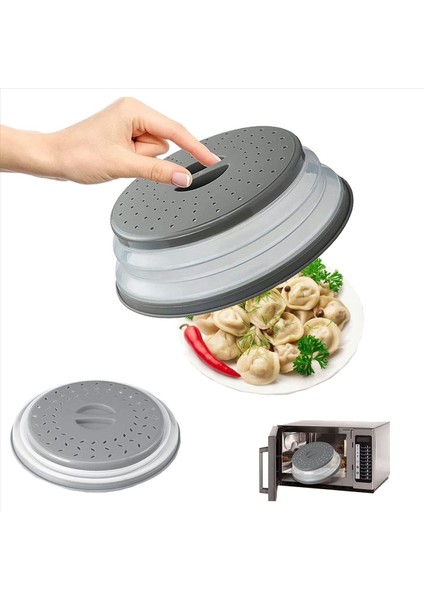 2x Mikrodalga Kapağı Kapak Katlanabilir Mikrodalga Mikrodalga Yiyecek Kapağı Kapağı Katlanabilir Mikrodalga Meyveler Için Uygun (Yurt Dışından) fiyatları