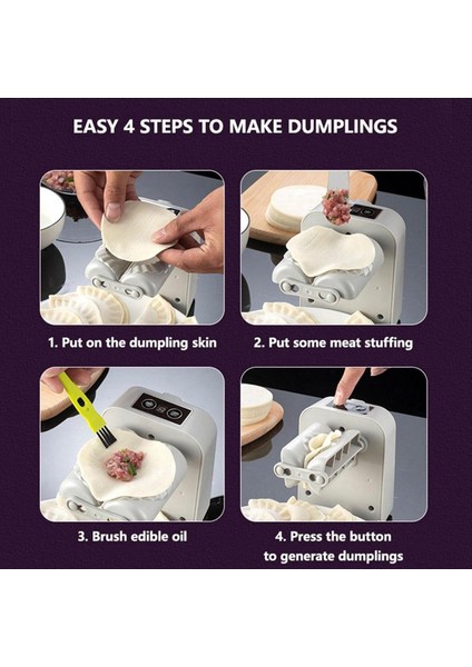 Hambraj Makinesi Empanada Maker Press Otomatik Elektrikli Hambraj Makinesi Hambraj Cilt Presleme Makinesi Gri-Beyaz (Yurt Dışından) indirimleri