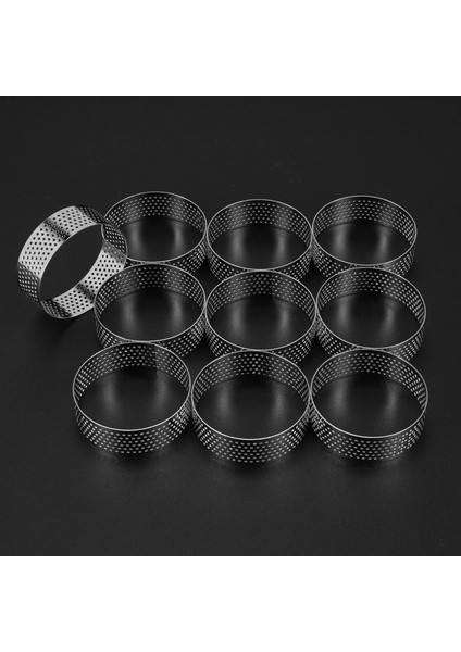 20PCS Yuvarlak Tatlı Paslanmaz Çelik Deli Deli Meyve Pasta Kek Kukar Kalıp Mutfak Mutfak Pişirme Kalıp 6cm (Yurt Dışından) fiyatları