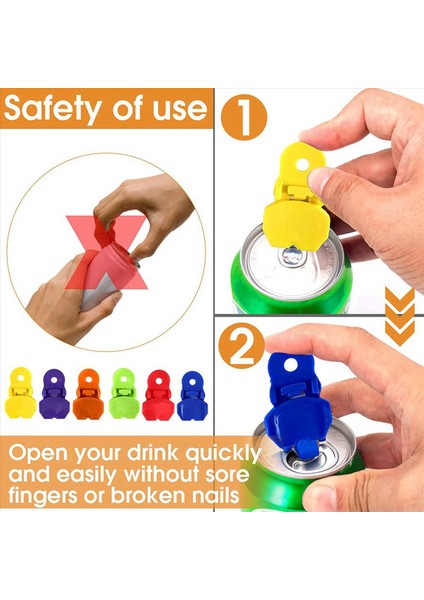 24 Adet Renk Manuel Kolay Teneke Kutu Açıcı Premium Plastik Kalkanlar Sekme Açıcılar Sızıntılı Soda Kapakları Soda Kaplayabilir (Yurt Dışından) fırsatları