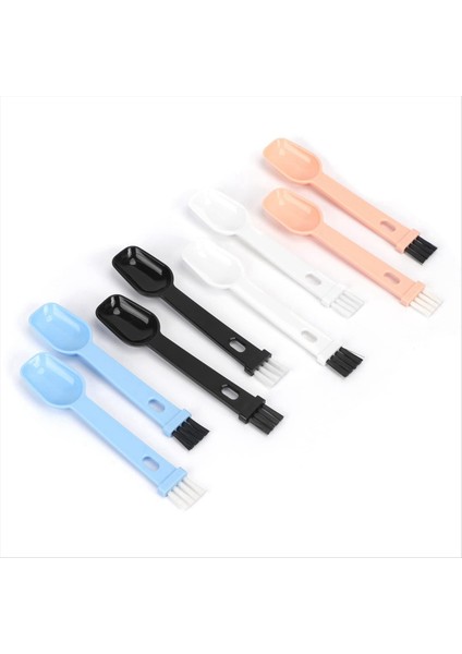 2&#39 Si 1 Arada Kahve Öğütücü Fırçası Kaşıkla 8 Pcs Espresso Öğütücü Fırçası Taşınabilir Kahve Fasulyesi Öğütücü Temizleyici Fırça (Yurt Dışından)