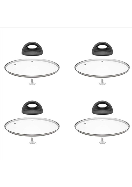 4pcs Evrensel Pot Kapağı Yedek Düğmeleri Isıya Dayanıklı Tava Kapağı Tutma Kolları (Yurt Dışından)
