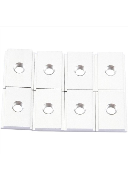 8 Adet M8 T Tip Parça Kaydırıcısı 30/45 Tip Kelepçe Vidalı Groover Aracı Aracı Gümüş (Yurt Dışından) fiyatları