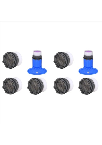 1 2gpm Musluk Yedek Parça Ekleme Filtresi Kısıtlayıcı Havalandırma 16 5mm 20 Paket (Mavi+Siyah) (Yurt Dışından)