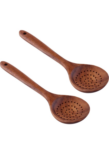 2x Tik Ahşap Kaşık Uzun Saplı Kaşık Kepçesi Büyük Pirinç Kürek Ahşap Yemek Kaşık Skimmer Kepçe Ahşap Mutfak Eşyaları (Yurt Dışından)