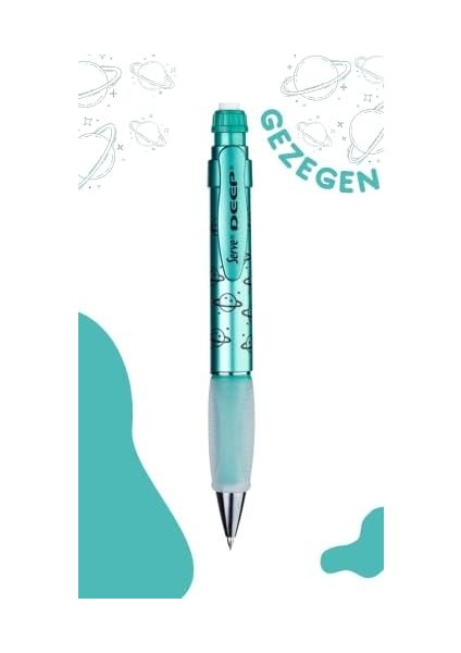 Deep Mekanik Kurşun 0.7 mm Metalik Yeşil Gezegen Deseni fiyatları